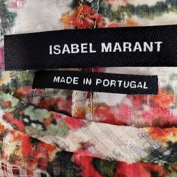 Isabel Marant Robe Face Floral Print Mini Dress- size small - Picture 10 of 15